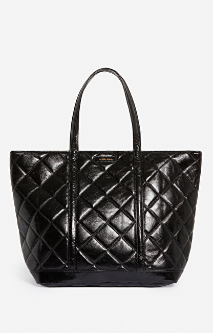 Quilted Leather XL Cabas Tote : Zipped Shoulder Bag