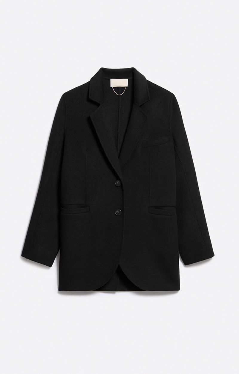 Blazer Veste Athé Vanessa Bruno En Laine Noire - Taille S (36/38), Occasion Très Bon état