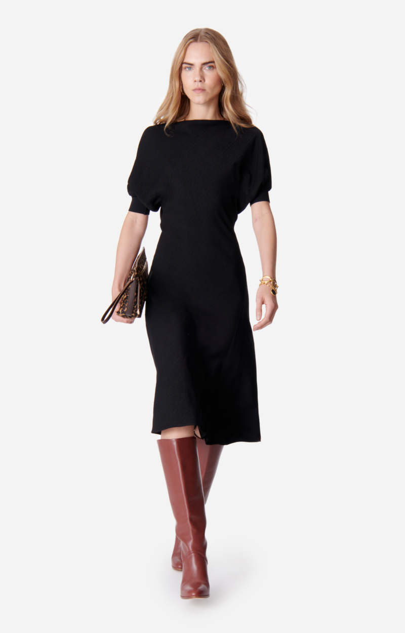 Robe Noire Vanessa Bruno Athé - Taille 36 | Neuve Avec étiquettes | Viscose & Laine | Style élégant