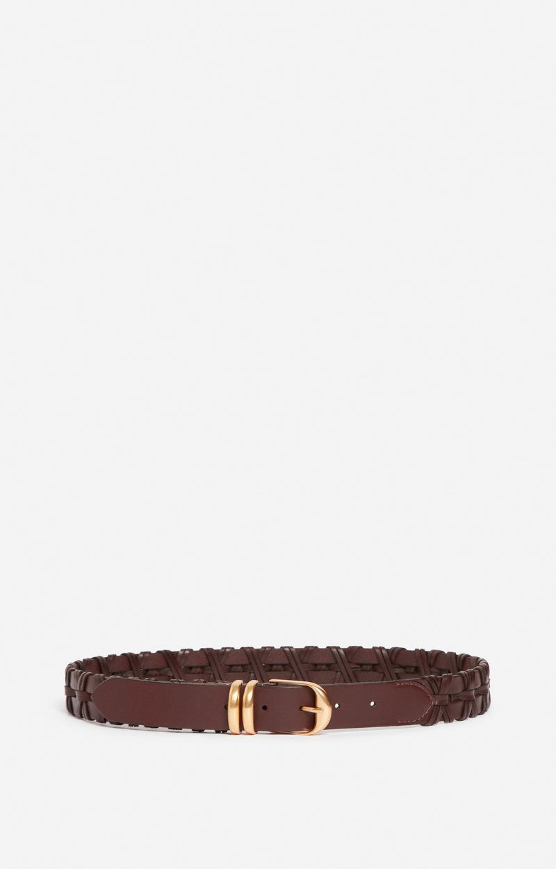 Bruno Cannes Braided Leather Belt BRUNO CANNES St.TROPEZ Authentic Braided Blue Cotton Luxury  main image 4