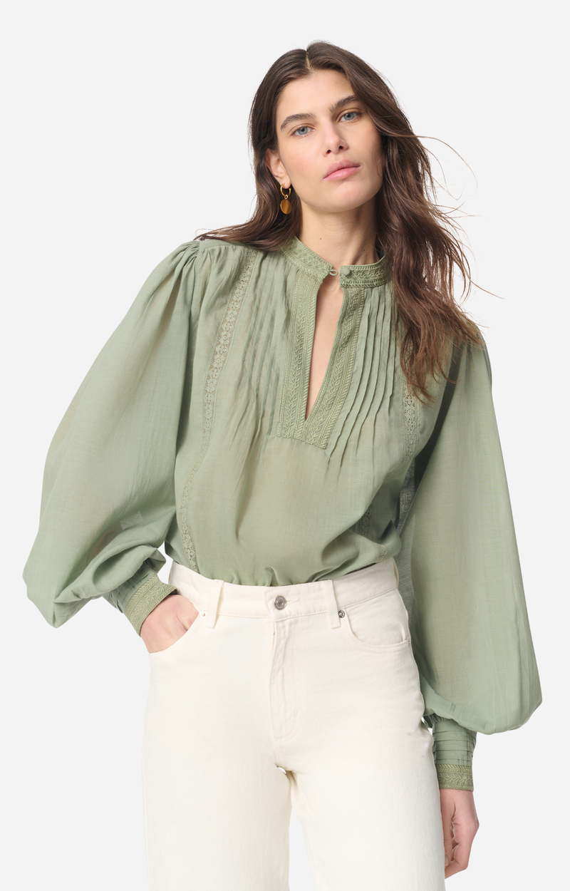T-shirt 100% Lin Vanessa Bruno - Taille T2 - Jaune - Occasion Très Bon État